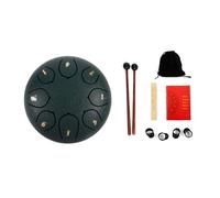 Wzxksoac Tongue Drum, Rain Chime Drum, Waterproof Steel Tongue Drum Rain Chime Outside Musical 6 Inch 8 Notes for Music Therapy