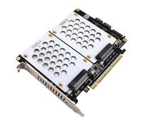 Wzxksoac U.2 Dual-Disk Adapter Card Dual-Disk SFF8639 U.2 NVME and 2.5-Inch Hard Drive to PCIE4.0 Split Card