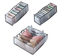 Wzxksoac Underwear Drawer Organizer, Drawer Organizers,Foldable Closet Organizers Storage Boxes for Underwear,Socks Clothes