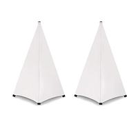 Wzxksoac Universal Dj Light Speaker Stand Cover Double Sided Tripod Stand Skirt Scrim Cover Stretchable Material,2Pcs