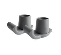 Wzxksoac Universal Foot Pads for Folding Walkers, Replacement Glide Caps for Seniors, Ski Glides, Rubber Mobility Aids Gray