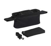 Wzxksoac Universal Stroller Bag with Insulated Cup Holder,Large-Capacity Stroller Storage Bag, Waterproof,Shoulder Strap and Hook