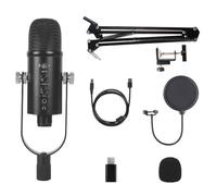 Wzxksoac USB Microphone Professional Plug Play Studio Microphone with Stand for Gaming Online Chatting Videos Voice Streaming B
