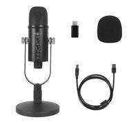 Wzxksoac USB Microphone Professional Plug Play Studio Microphone with Stand for Gaming Online Chatting Videos Voice Streaming A