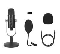 Wzxksoac USB Microphone Professional Plug Play Studio Microphone with Stand for Gaming Online Chatting Videos Voice Streaming C