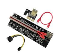 Wzxksoac VER009S Plus PCI-E Riser Card 009S Plus PCIE X1 to X16 4Pin 6Pin Power USB 3.0 Cable for Graphics Card GPU Miner Mining B