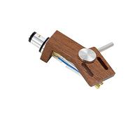 Wzxksoac Vinyl Phono Wood Phono Stand with 4-Color Line Curved Angle Phono Cover