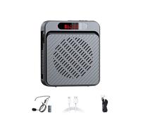 Wzxksoac Voice Amplifier 5W 1200mAh Multifunctional Personal Speaker with Microphone & Display for Teachers, Speeches, More A