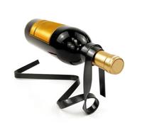 Wzxksoac Wall Wine Rack Iron Wine Bottle Holder Iron Suspended Wine Rack Bar Cabinet Home Black