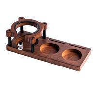 Wzxksoac Wooden Coffee Tamper Station Base Tamper Holder Espresso Tamper Mat Non Slip for Shop Worktop Coffee Tool