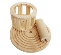 Wzxksoac Wooden Hay Feeder Hay Feeder Cage Accessories Hay Rack Hamster Hay Trough Food Dispenser