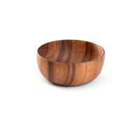 Wzxksoac Wooden Salad Bowl Round Dessert Displays Serving Trays Fruit Food Salads Snack Soup Bowl for Home Coffee Shop C