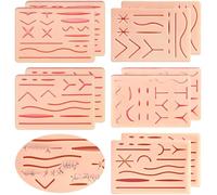 Wzxksoac Wounds Hard to Rip Tear or Break Suture Practice Pads 10 Pcs 3 Layer Suture Pad Kit for Nurses Training Practic