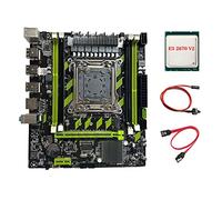 Wzxksoac X79G LGA2011 Motherboard+E5 2670 V2 CPU+Switch Cable+ Cable Support 4XDDR3 Slot M.2 NVME PCI-E X16 6XUSB2.0 SATA3.0