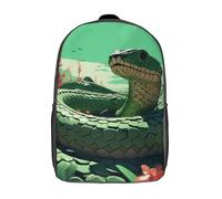 WZXYMXDP Snake Backpacks, Kids Backpack Student School Bag Cartoon Bag 3D Printed Travel Backpacks Fashion Accessory Backpack for Kids Children School Bags (28 * 13 * 44CM-17L)