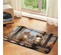 WZYCWB 30x45cm Beautiful Pylons in The Distance Printed Pet Absorbent Placemats - Non-Slip Food Mats for Dogs and Cats Food Bowls and Water Placemats