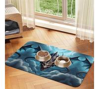 WZYCWB 30x45cm Flying Dragon Printed Pet Absorbent Placemats - Non-Slip Food Mats for Dogs and Cats Food Bowls and Water Placemats