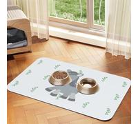WZYCWB 30x45cm Smiling Donkey Patterned pet placemat Food mat - for cat and Dog Food Bowl mats, Foldable and Easy to Store