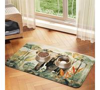 WZYCWB 30x45cm Strong Elephants. Printed Pet Absorbent Placemats - Non-Slip Food Mats for Dogs and Cats Food Bowls and Water Placemats