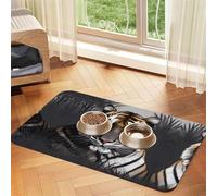 WZYCWB 30x45cm Tiger at Rest Patterned pet placemat Food mat - for cat and Dog Food Bowl mats, Foldable and Easy to Store