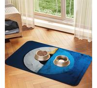 WZYCWB 30x45cm Top View of The Spiral Printed Pet Absorbent Placemats - Non-Slip Food Mats for Dogs and Cats Food Bowls and Water Placemats