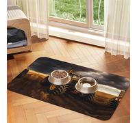 WZYCWB 30x45cm Tractor in The Field Printed Pet Absorbent Placemats - Non-Slip Food Mats for Dogs and Cats Food Bowls and Water Placemats
