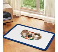 WZYCWB 30x45cm West Virginia Flag Printed Pet Absorbent Placemats - Non-Slip Food Mats for Dogs and Cats Food Bowls and Water Placemats