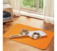 WZYCWB 30x45cm White Spatula Printed Pet Absorbent Placemats - Non-Slip Food Mats for Dogs and Cats Food Bowls and Water Placemats