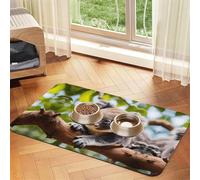 WZYCWB 40x60cm A Little Koala Printed Pet Absorbent Placemats - Non-Slip Food Mats for Dogs and Cats Food Bowls and Water Placemats