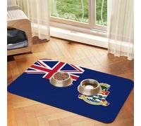 WZYCWB 40x60cm Flag of The Cayman Islands Printed Pet Absorbent Placemats - Non-Slip Food Mats for Dogs and Cats Food Bowls and Water Placemats