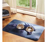 WZYCWB 40x60cm Strong Dragon Printed Pet Absorbent Placemats - Non-Slip Food Mats for Dogs and Cats Food Bowls and Water Placemats
