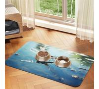 WZYCWB 40x60cm The Dragonfly Flies Low. Printed Pet Absorbent Placemats - Non-Slip Food Mats for Dogs and Cats Food Bowls and Water Placemats