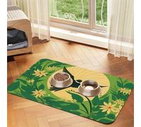 WZYCWB 40x60cm The Flying Bird Printed Pet Absorbent Placemats - Non-Slip Food Mats for Dogs and Cats Food Bowls and Water Placemats