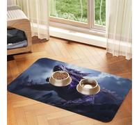 WZYCWB 40x60cm The Roaring Dragon. Printed Pet Absorbent Placemats - Non-Slip Food Mats for Dogs and Cats Food Bowls and Water Placemats