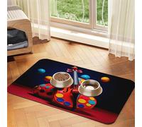 WZYCWB 40x60cm Violin Background Image Printed Pet Absorbent Placemats - Non-Slip Food Mats for Dogs and Cats Food Bowls and Water Placemats