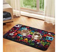 WZYCWB 40x60cm Wacky Dolls. Printed Pet Absorbent Placemats - Non-Slip Food Mats for Dogs and Cats Food Bowls and Water Placemats