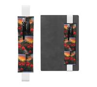 WZYCWB A beautiful castle Diary pencil pouches, PVC pen holders and pen holders with elastic bands, and bookmarks are the best gift choices., White, One Size