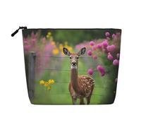 WZYCWB A beautiful deer Patterned cosmetic bag, travel cosmetic bag, multifunctional storage bag, storage for daily necessities