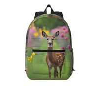 WZYCWB A beautiful deer Printed backpack with pockets - suitable for work, business trips, travel, sports