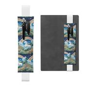 WZYCWB a beautiful unicorns Diary pencil pouches, PVC pen holders and pen holders with elastic bands, and bookmarks are the best gift choices., White, One Size