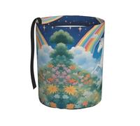 WZYCWB a Beautiful Unicorns Hanging car Trash can, Foldable car Trash can, car Storage Box Accessories, Suitable for Travel SUV Truck Sedan