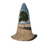 WZYCWB A green tree stands L Patterned Hooded Cape Cosplay Costume - Holiday Party Costume Props