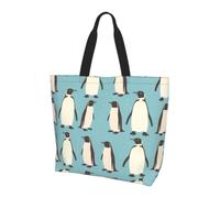 WZYCWB A group of penguins Printed Tote Bag - Shoulder Bag - Suitable for Travel, Yoga, Beach, Commute, Shopping - Gift for Men and Women