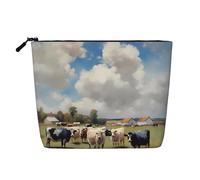 WZYCWB A large farm. Patterned cosmetic bag, travel cosmetic bag, multifunctional storage bag, storage for daily necessities