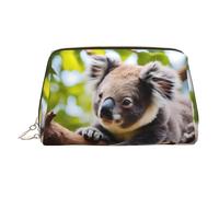 WZYCWB A Little Koala Printed Leather Cosmetic Bag - Stylish and Portable Cosmetic Storage Bag