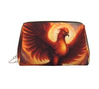 WZYCWB A Lovely Phoenix Printed Leather Cosmetic Bag - Stylish and Portable Cosmetic Storage Bag