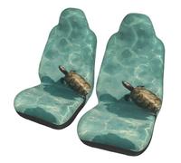 WZYCWB A turtle Car Seat Protectors (2 Pack), Auto Seat Covers Guard Sedan, SUV, Truck, Van, Bus & Ferry Seats