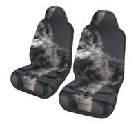 WZYCWB A wolf Car Seat Protectors (2 Pack), Auto Seat Covers Guard Sedan, SUV, Truck, Van, Bus & Ferry Seats