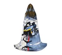 WZYCWB Advanced Snowmobile S Patterned Hooded Cape Cosplay Costume - Holiday Party Costume Props
