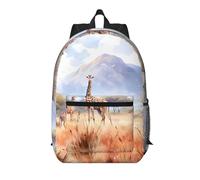 WZYCWB African Savanna Giraffe Printed backpack with pockets - suitable for work, business trips, travel, sports